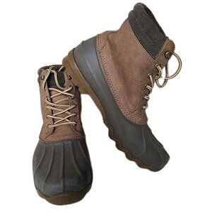 Sperry Brewster Duck Boots Men's Brown Waterproof Casual STS14140 Size 8.5